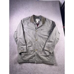 LL Bean Field Jacket Blanket Lined Mens XL Green Barn Hunting Chore 187060